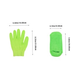 PACKOVE 1Set Moisturizing Gloves and Socks for Women Hydrating Hand and Foot Care Kit with Breathable Design Reusable and Lightweight for Daily Skin Care and Overnight