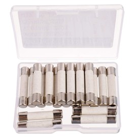 BOJACK T20A250V 6x30 mm 20 A 250 V Slow-Blow Ceramic Fuses 20 amp 250 Volt 0.24 x 1.18 Inch Ceramic Tube Time-delay Fuses (Pack of 20 Pcs)