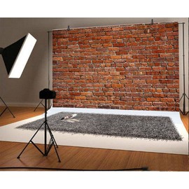 Xiaoterna 5x3ft Brick Wall Photography Backdrop Rustic Red Brick Wall Backdrop Ancient Stone Brick Backdrop Baby Birthday Baby Shower Party Decoration Photo Booth Studio Prop