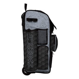 Boombah Rolling Superpack 2.0 3DHC Baseball/Softball Gear Bag - 23-1/2" x 13-1/2" x 9-1/2" - Black/Gray - Telescopic Handle - Holds 4 Bats - Wheeled Version