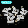 100Pcs Expanded Plasterboard Anchor Metal Drywall Anchor Kit High Strength