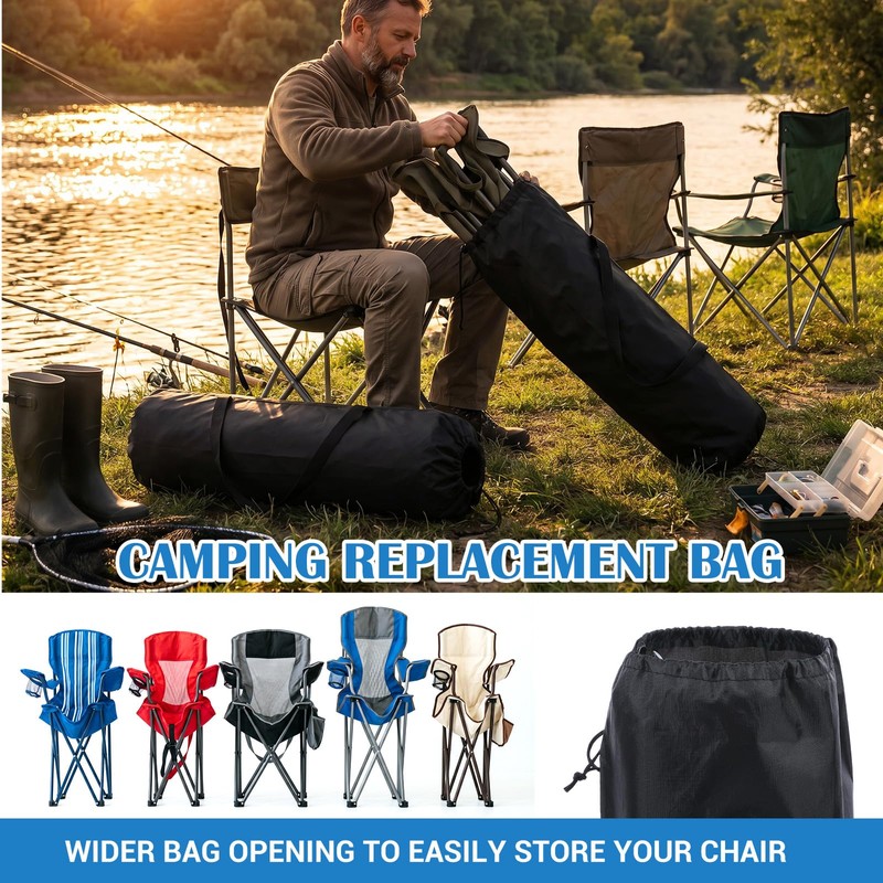 2PCS 39" Large Camp Chair Replacement Bag Portable Camping Folding