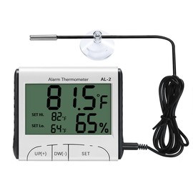 LXSZRPH Reptile Thermometer Hygrometer with High Low Temperature Alarm Digital Temperature Humidity Meter Gauge for Terrariums, Vivariums, Reptile Tanks (1)