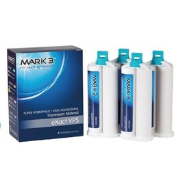 Mark3 1143 Exact VPS Impression Material Medium Fast Set 50ml. Cartridges 4/bx