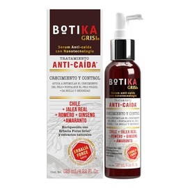 Botika Grisi - Serum Anti-Caída con Nanotecnología, Chile, Ginseng, 125 ml | Jalea Real, Romero y Amaranto, Erbalia Force, fortalece pelo frágil, brillo y sedosidad, no se enjuaga
