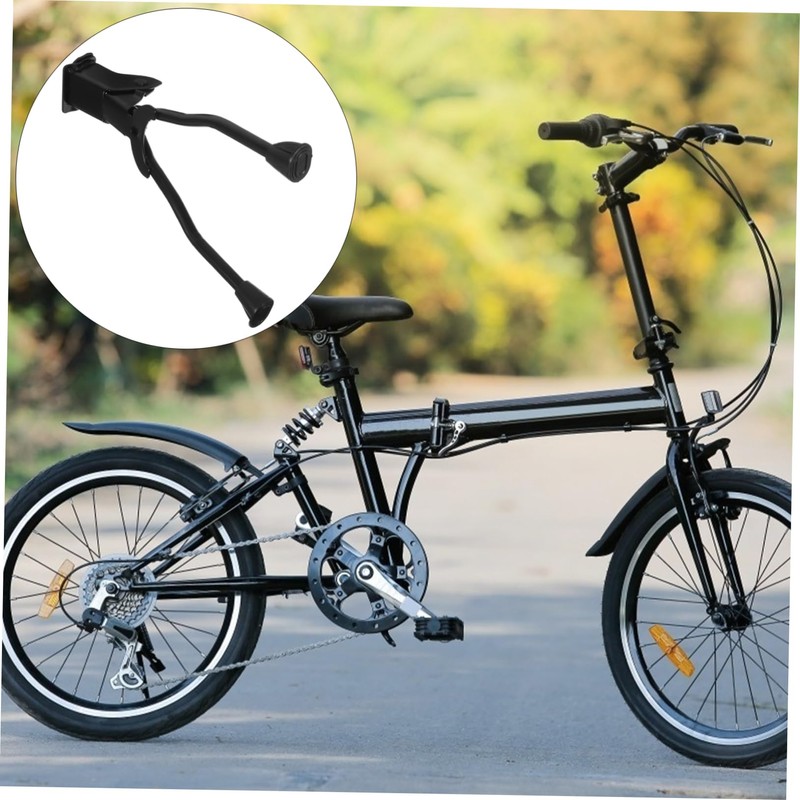 Mikinona 1pc Double Leg Holder Bike Kickstand Sturdy Mountain Bike