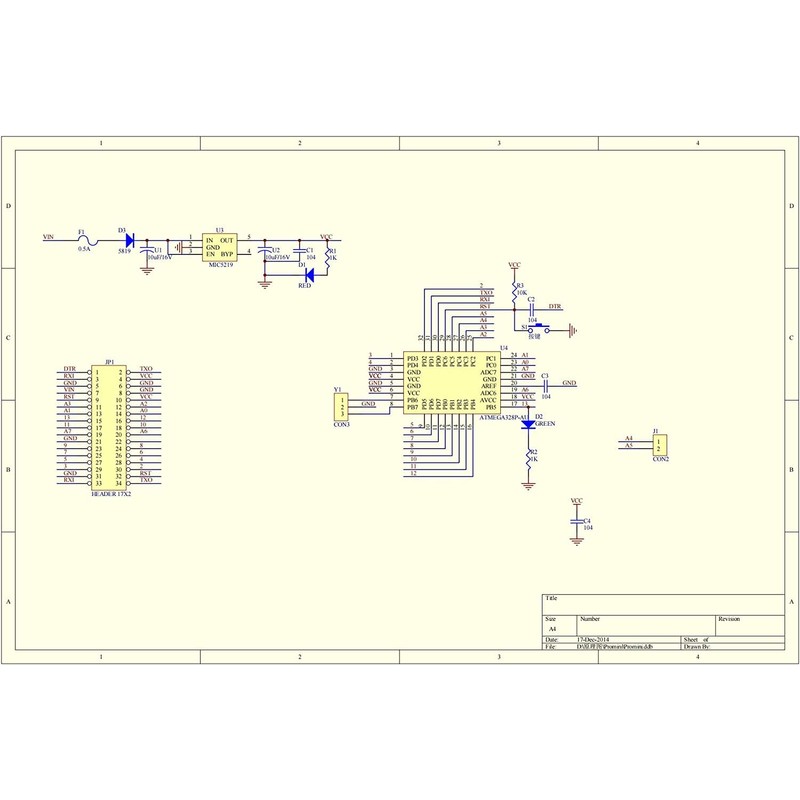 DUBEUYEW Pro Micro 32U4 5V 16MHz Bootloaded IDE Micro USB