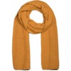 styleBREAKER Unisex Plain Knitted Scarf with Textured Braided Pattern, Plain