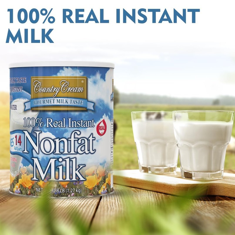 Country Cream 100% Real Instant Nonfat Powdered Milk 49.6 OZ
