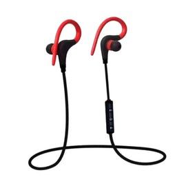 NOLITOY Wireless Earbuds Stereo Ear Headphones with Noise Cancelling Sweatproof Hour Talk for Sports Gym Activities Red