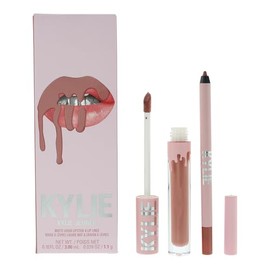 Kylie Cosmetics - Kit de labios mate 802 Candy para mujer, 2 lápices labiales líquidos mate de 0.10 onzas, delineador de labios de 0.03 onzas