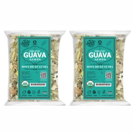 Akshit Dried Guava Leaves, Hojas De Guayaba, Natural Guava Leaf Tea, Loose Leaf Tea, Non GMO, Caffeine free.