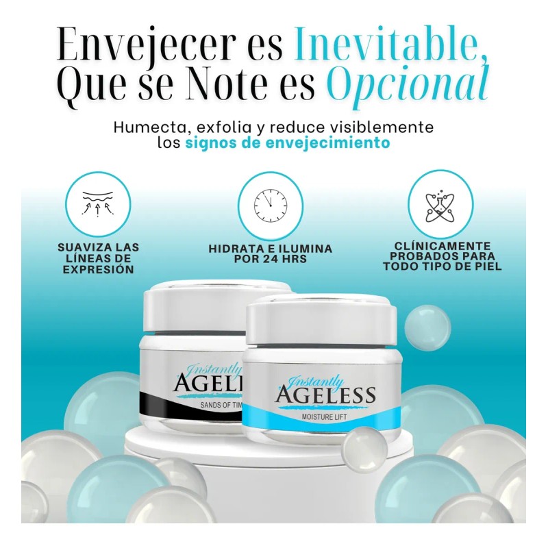 Instantly Ageless Jeunesse Kit Crema Hidratante + Exfoliante