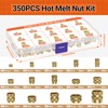 Preciva Heat-Set Insert Tip Set - Soldering Iron with 350Pcs