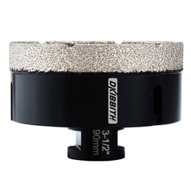 3-1/2" Dry Diamond Hole Saw,Diamond Core Bit for Granite Tiles Quartzite Marble Concrete Porcelain Ceramic Stones for Angle Grinders
