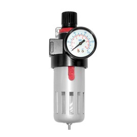 Beduan BFR2000 1/4" Air Compressor Filter Regulator Combo,Manual Drain with Bracket, Gauge