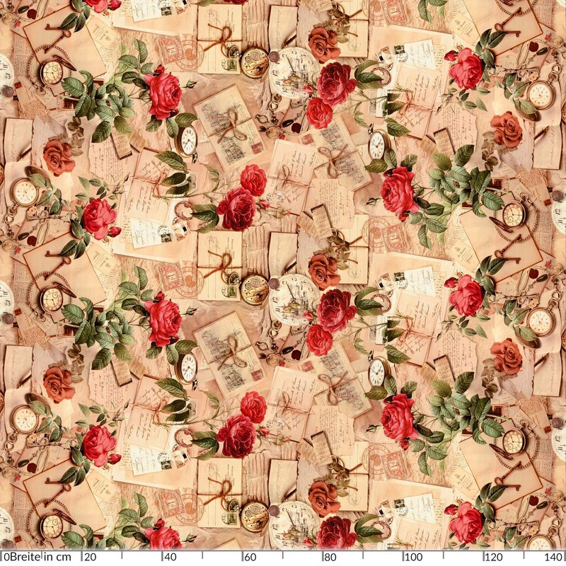 ANRO Oilcloth Tablecloth Oilcloth Tablecloth Country House Roses Letters Round