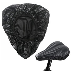 Bicycle Seat Cover, Waterproof, Saddle Cover, Fits Electric Bicycles, Simple, Stretchable, Black, Narrow Seat, Waterproof, Dustproof Sleeve, Suitable for Wide Seats