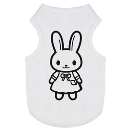 'Cute Bunny in Dress' Pet Dog/Cat T-Shirt (PT00146630)