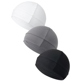 Unisex Plain Color Multifunctional Skull Caps, 2024 Summer Sportive Beanie Fitted Hat for Men & Women, Stretchy Helmet Liner Hat, Biking Accessory for Back To School,  Birthday Outfit