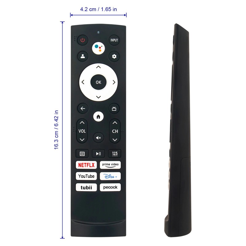 For Hisense ERF3M90H Remote Control for Hisense Smart Google TV