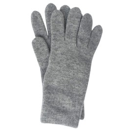 FosterNatur , Women's Winter Gloves 100% Extra Fine Wool, gray