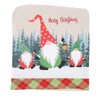 4pcs Chair Covers Soft Elastic Stretch Santa Claus Pattern Dining