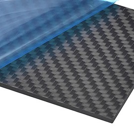 uxcell Carbon Fiber Plate Panel Sheets 125mm x 75mm x 2mm Carbon Fiber Board (Twill Matte)