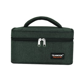 TEAMOOK Small Lunch Bag Mini Lunch Box Insulated Portable for Adults Men Women Work with Handle Royal Blue