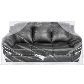 Yotelab Plastic Couch Cover for Moving,Sofa Bag Cover Protector,Furniture Cover for Storage,92Wx42Dx62/41H Inches