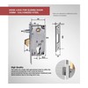DOJA Industrial Sliding Door Hook Lock 30 mm 1 Unit