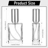 MAQUITA 18 Pack Clear Glass Fine Mist Atomizer Spray Bottles,
