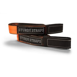 Sturdy Straps. 9,400lb Lift Sling Straps. 2-Pack 6 Feet x 2 Inches Lifting Sling Strap. Heavy Lifting Straps with 11in Loops.