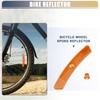X AUTOHAUX Bicycle Reflector 5"x0.79"x0.47" Bicycle Warning Reflector Bicycle Accessories