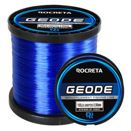 ROCRETA Geode Monofilament Fishing Line - Premium Resistant Nylon Mono Fishing Line 3-100lb - Superior Freshwater & Saltwater Mono Leader Materials 500/1200/2400yds