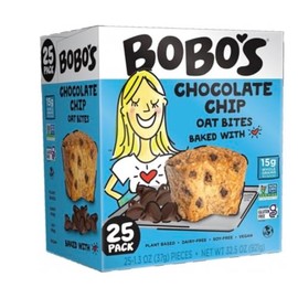 Bobo's Chocolate Chip Oat Bites, 25 Pack, 1.3 oz Pieces