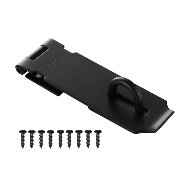 Lamondre 5 Inch Stainless Steel Door Padlock Hasp, Heavy Duty