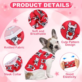 Yaomiao 32 Pack Summer Hawaii Dog Shirts Girls Dogs T-Shirts Pet Vest Puppy Clothes Breathable Top Sleeveless Apparel for Cats(Pink Series,M)