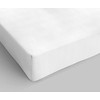 Italian Bed Linen Waterproof Bottom Sheet Microfibre White Small Double