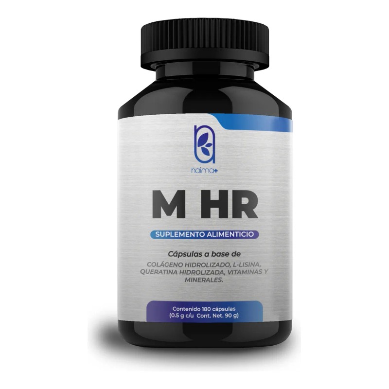 Vitaminas Cabello Y Barba Hombres - 360 Cápsulas - Naima