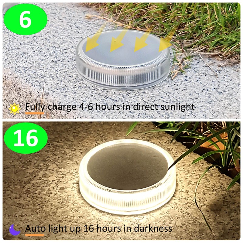 Lacasa Solar Deck Lights Outdoor Waterproof LED Solar Step Lights