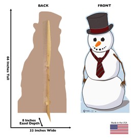 Cardboard People Snowman Life Size Cardboard Cutout Standup
