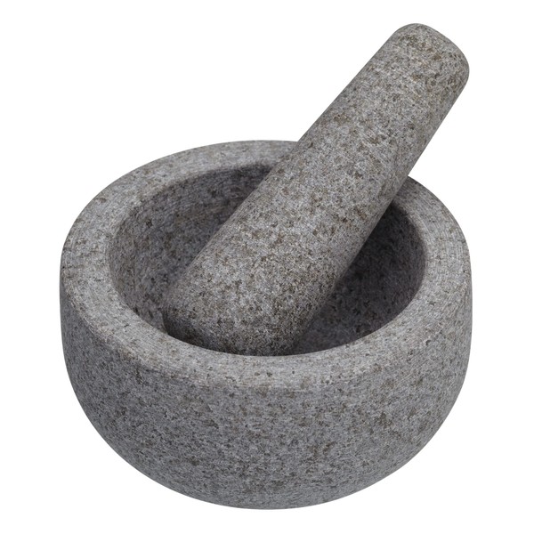 Master Class Granite Pestle and Mortar, 12 x 9 cm (4.5" x 3.5") - Grey