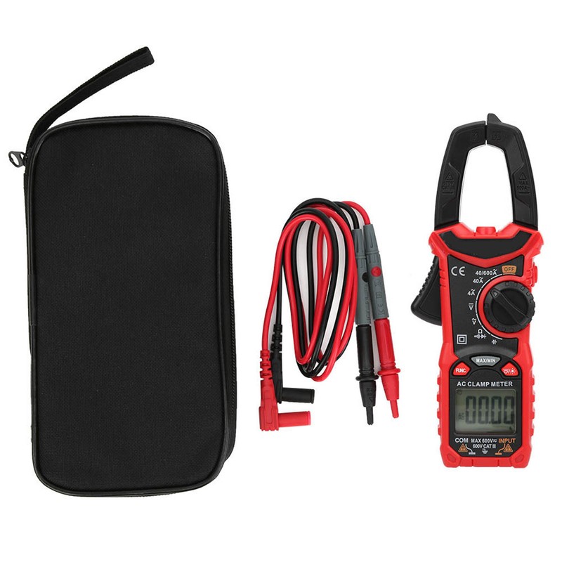 HT206A Hand Held LCD Digital Clamp Meter Multimeter Ac DC