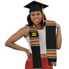 CLERKMANS Ready to Customize Graduation Kente Stole, Handwoven Kente Sash
