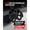 DAYDOOR 1/2" Trailer Safety Chain Hooks,G80 Safety Chain Shackle,12000 lbs