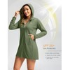 Women's UPF 50+ Swim Cover Up Sun Protection Hoodie Long
