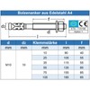Eisenwaren2000 M10 Bolt Anchor (Piece) ETA Approved Heavy Duty Dowels