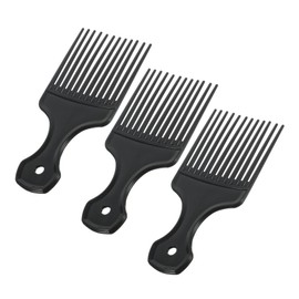 VICASKY 3Pcs Large Wide Tooth Comb for Detangling and Styling Black Rake Combs for All Hair Types Smooth Polished Teeth for Salon and Personal Use