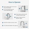 Puroma 1 Pack Combination Lock for Locker 4 Digit Outdoor